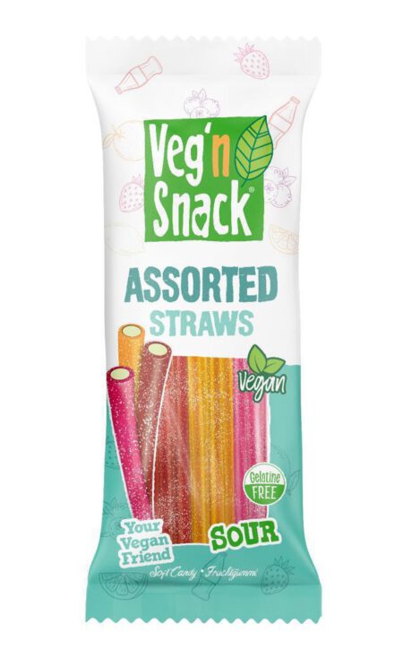 Veg'n Snack Assorted Straws Sour