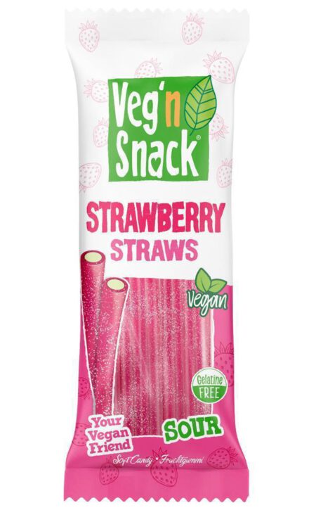 Veg'n Snack Strawberry Straws Sour